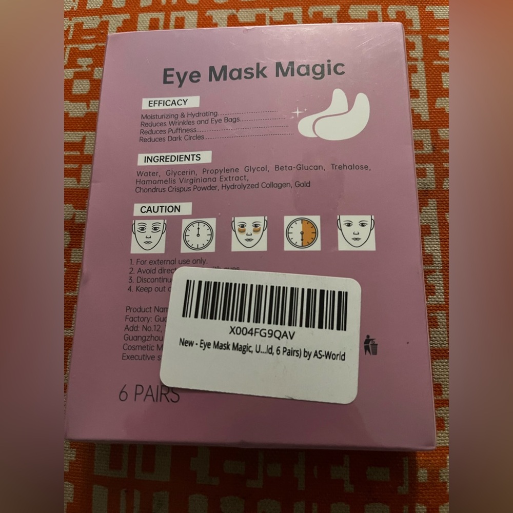 AS-World Eye Mask Magic - 6 Pairs - Picture 2 of 3